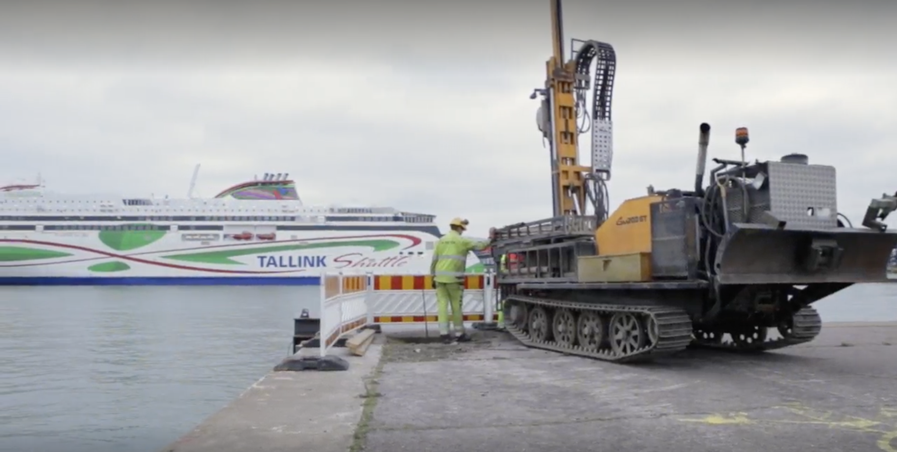 Strengthening of the pier concrete supports of port of Helsinki